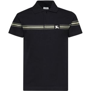 Burberry, Heren, Tops, Blauw, Maat: S Katoen,