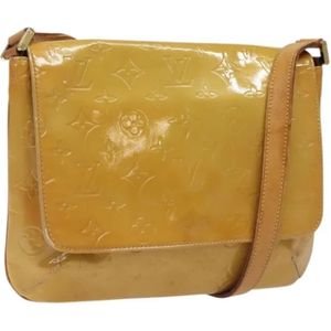 Louis Vuitton Vintage, Dames, Pre-owned, Beige, Maat: ONE Size Leer,