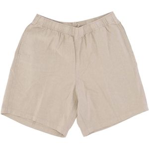 Obey, Heren, Korte broeken, Beige, Maat: L Linnen,