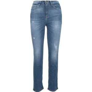 Kaos, Dames, Jeans, Blauw, Maat: W26 Katoen,