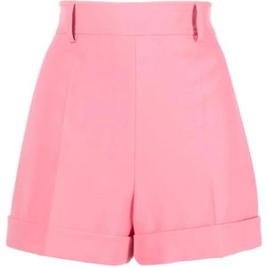 Moschino, Dames, Korte broeken, Roze, Maat: 2XS Poliester,