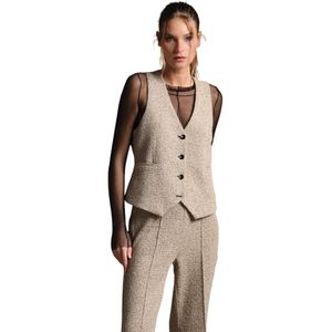 Mason's, Dames, Jassen, Beige, Maat: 2XS Jersey,