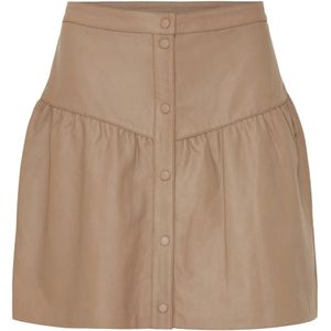 Notyz, Dames, Rokken, Beige, Maat: S Leer,