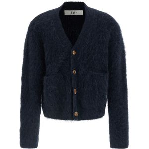 Séfr, Heren, Truien, Blauw, Maat: L Nylon,