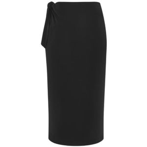 Saint Laurent, Dames, Rokken, Zwart, Maat: L Viscose,