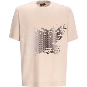 Emporio Armani, Heren, Tops, Beige, Maat: L