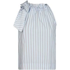 Neo Noir, Dames, Tops, Blauw, Maat: L