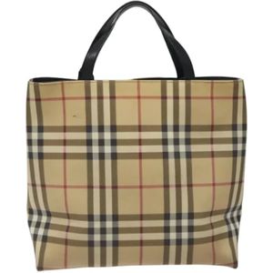 Burberry Vintage, Dames, Pre-owned, Beige, Maat: ONE Size Leer,