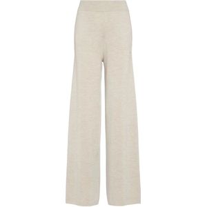 Max Mara, Dames, Broeken, Beige, Maat: L Wol,