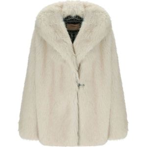 Twinset, Dames, Jassen, Beige, Maat: XS Poliester,