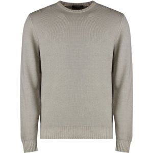 Moorer, Heren, Truien, Grijs, Maat: 2XL Wol,