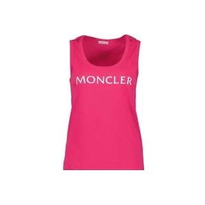 Moncler Logo Tanktop , Pink , Dames , Maat: S