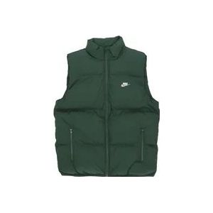 Nike Club Puffer Vest Mouwloos Donsjack , Green , Heren , Maat: XL
