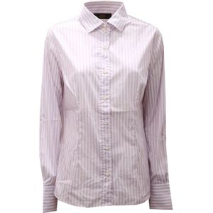 Mauro Grifoni, Dames, Blouses & Shirts, Paars, Maat: XL Katoen,