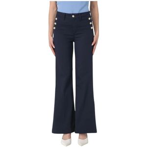 Liu Jo, Dames, Broeken, Blauw, Maat: W28 Katoen,