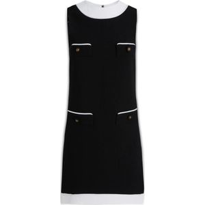 Moschino, Dames, Jurken, Zwart, Maat: S