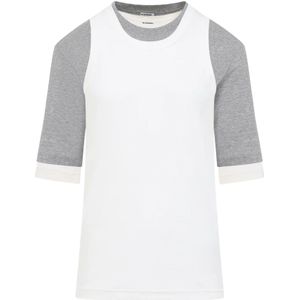 Jil Sander, Heren, Tops, Wit, Maat: L Katoen,