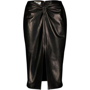 Saint Laurent, Dames, Rokken, Zwart, Maat: L Zijde,