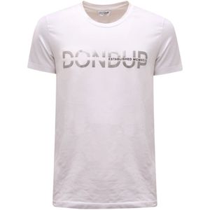 Dondup, Heren, Tops, Wit, Maat: L Katoen,