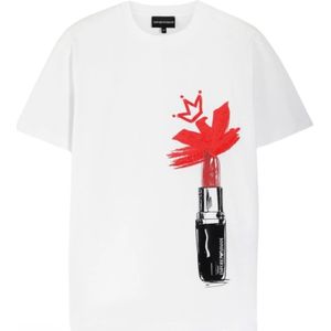 Emporio Armani, Dames, Tops, Wit, Maat: XS