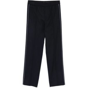 Gucci, Heren, Broeken, Blauw, Maat: M Zijde,