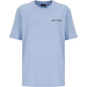 Etro, Dames, Tops, Blauw, Maat: XS Katoen,