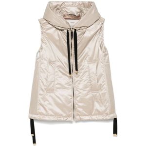 Max Mara, Dames, Jassen, Beige, Maat: 2XS