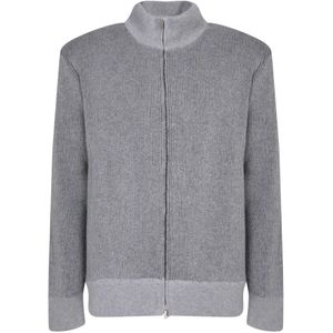 Lardini, Heren, Truien, Grijs, Maat: S Wol,