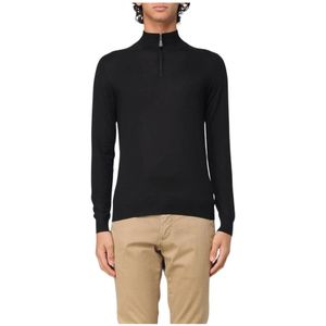 Fedeli, Heren, Truien, Zwart, Maat: 2XL Wol,