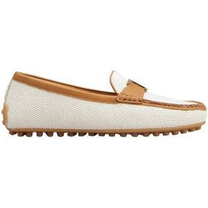 Tod's, Dames, Schoenen, Wit, Maat: 38 1/2 EU Katoen,