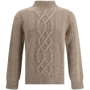 Brooksfield, Heren, Truien, Beige, Maat: M Wol,