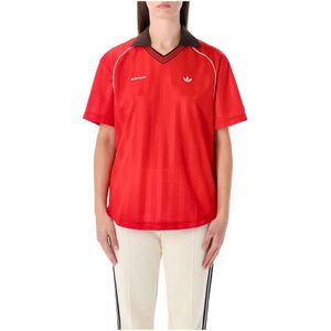 Adidas, Dames, Tops, Rood, Maat: L