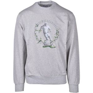 Bikkembergs, Heren, Sweatshirts & Hoodies, Grijs, Maat: XL Katoen,