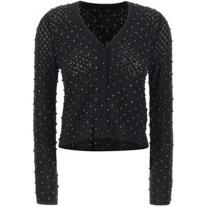 Max Mara Studio, Dames, Truien, Zwart, Maat: M Mohair,