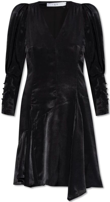 IRO - Emerila - Jurk - Zwart - Satijn