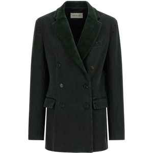 Dries Van Noten, Dames, Jassen, Groen, Maat: 2XS Denim,