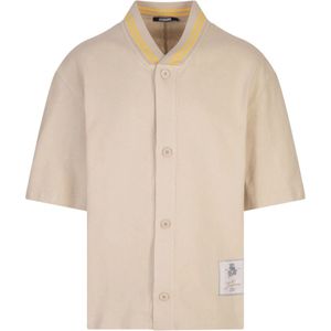 Jacquemus, Heren, Overhemden, Bruin, Maat: XL