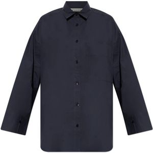 By Malene Birger, Dames, Blouses & Shirts, Blauw, Maat: S Katoen,