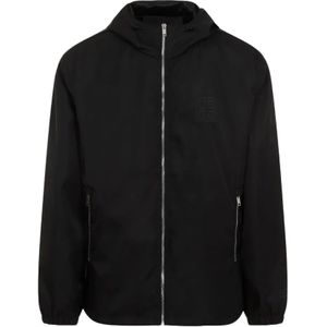 Givenchy, Heren, Jassen, Zwart, Maat: M Polyamide,