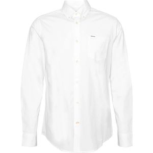 Barbour, Heren, Overhemden, Wit, Maat: S Katoen,