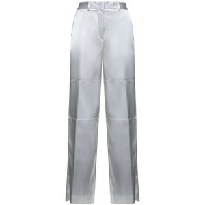 Jil Sander, Dames, Broeken, Wit, Maat: XS Satijn,