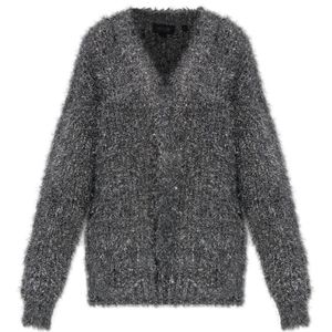 Lacoste, Dames, Truien, Grijs, Maat: S Polyamide,