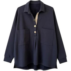 Bad Habits, Dames, Blouses & Shirts, Blauw, Maat: S