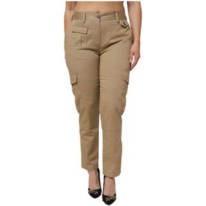 Dolce & Gabbana, Dames, Broeken, Bruin, Maat: S Katoen,