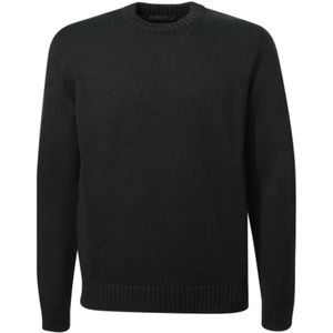 Zanone, Heren, Truien, Zwart, Maat: 2XL Wol,
