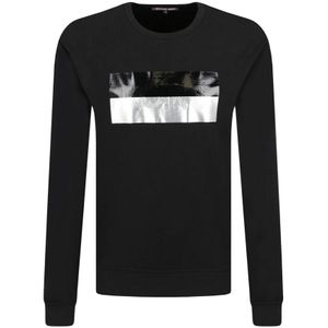 Michael Kors, Heren, Sweatshirts & Hoodies, Zwart, Maat: XL Katoen,