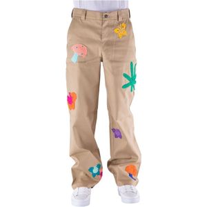 Nahmias, Heren, Broeken, Beige, Maat: W30 Katoen,