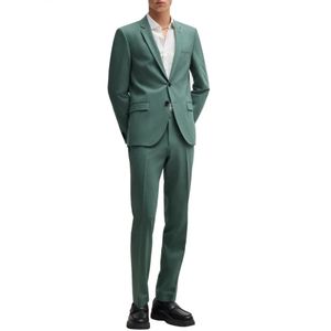 Hugo, Heren, Pakken, Groen, Maat: L Wol,