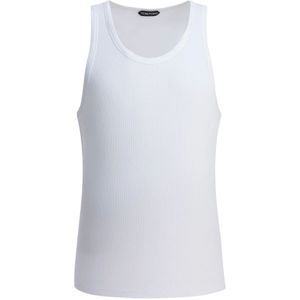 Tom Ford, Heren, Tops, Wit, Maat: M Katoen,