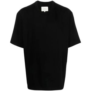 Studio Nicholson, Heren, Tops, Zwart, Maat: M Katoen,